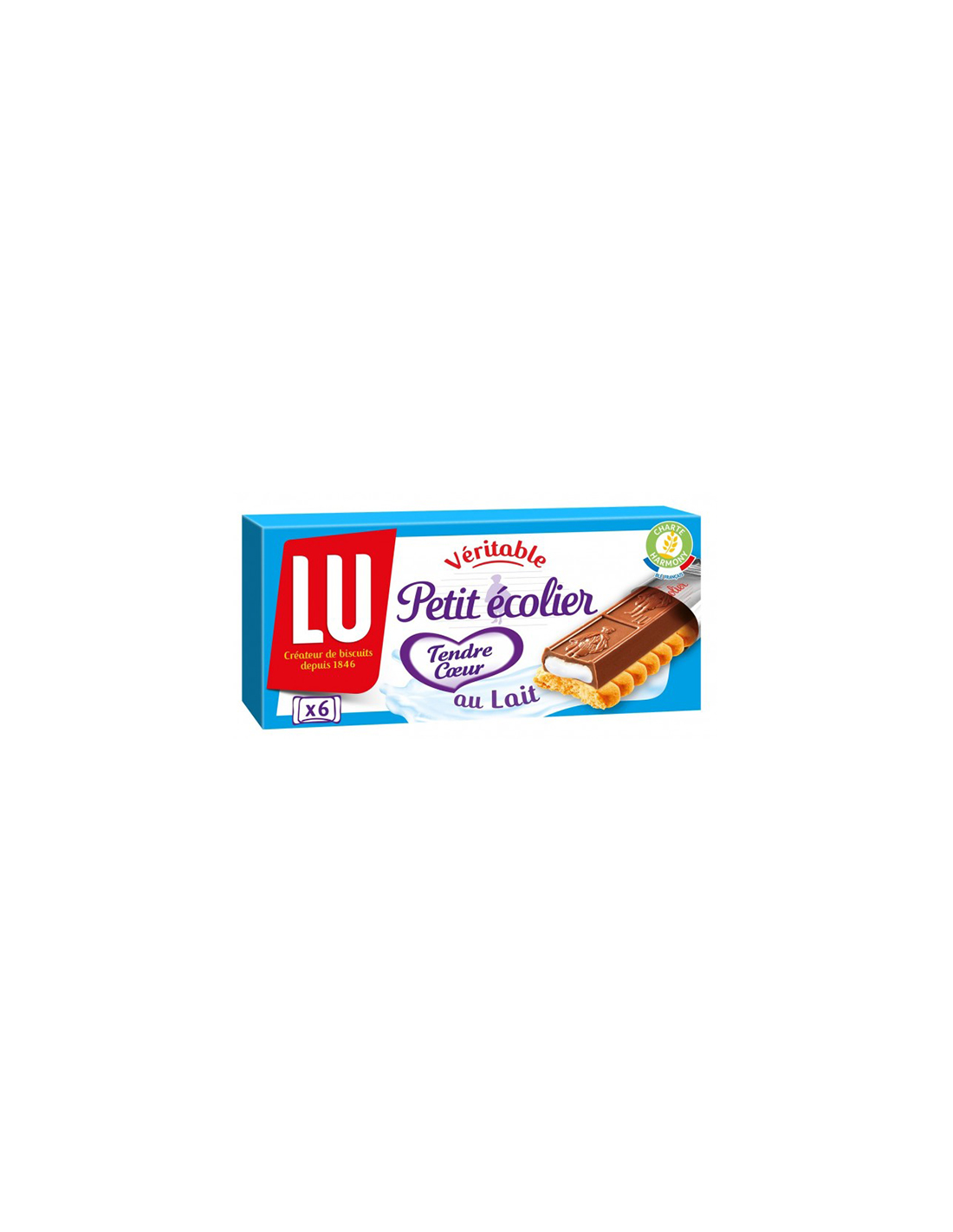 Lu Petit Ecolier Soft Milk Chocolate Biscuits 120g