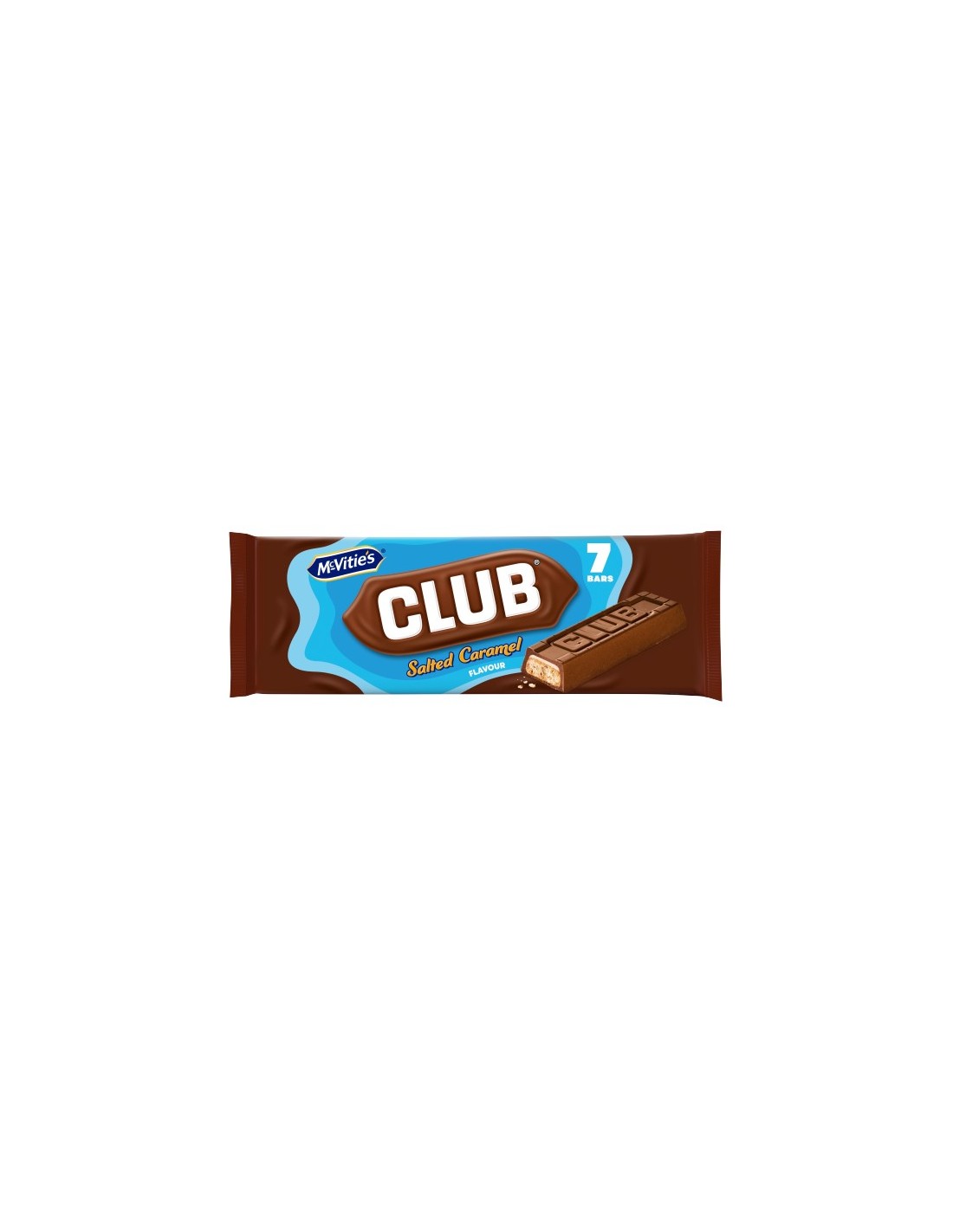 McVitie's Club Salted Caramel 7Pk 161g
