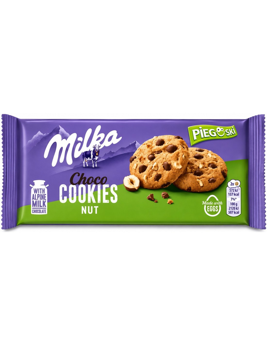Milka Pieguski Cookie Nuts 135g