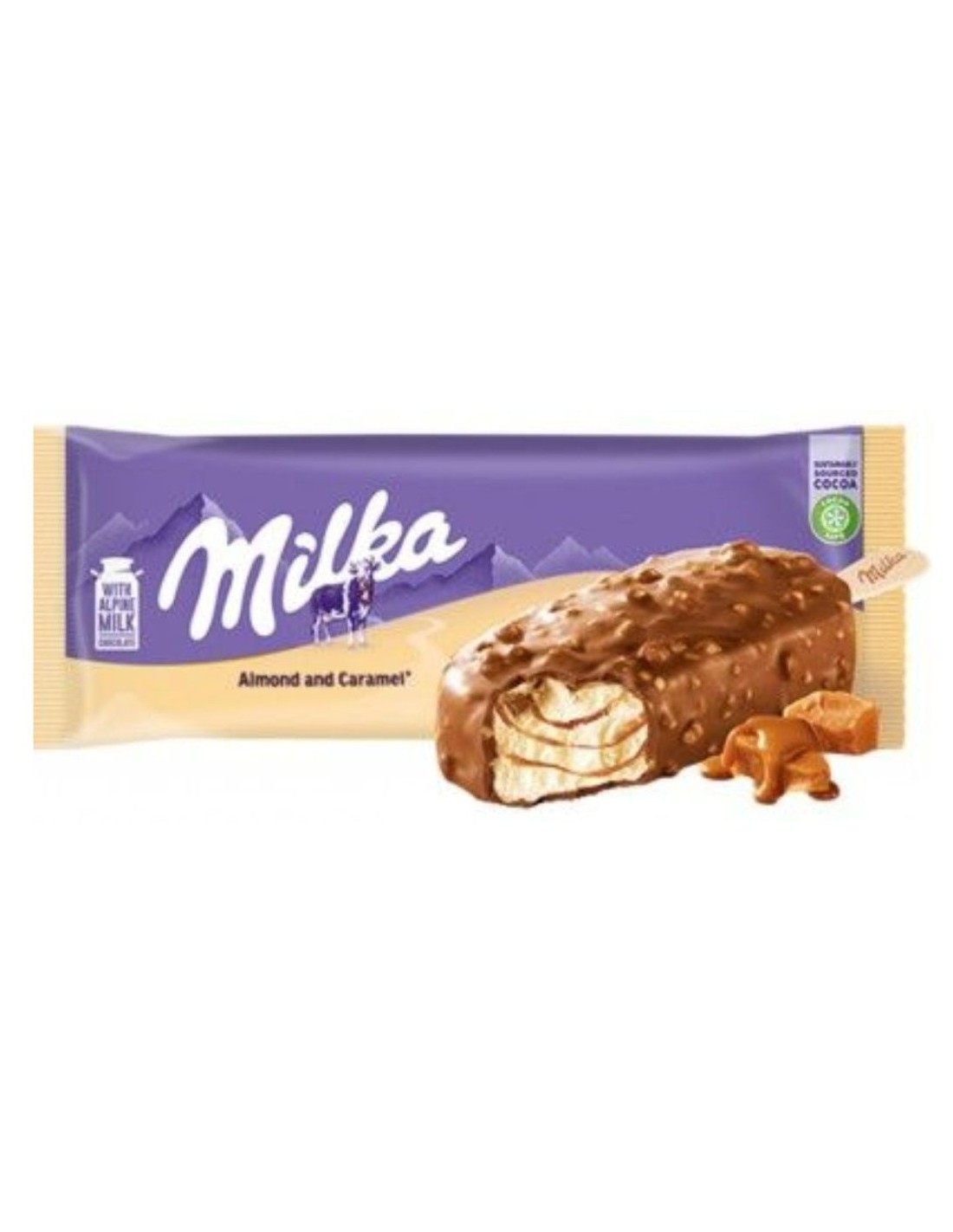Milka Stick Ice Cream Caramel Crunch 90ml
