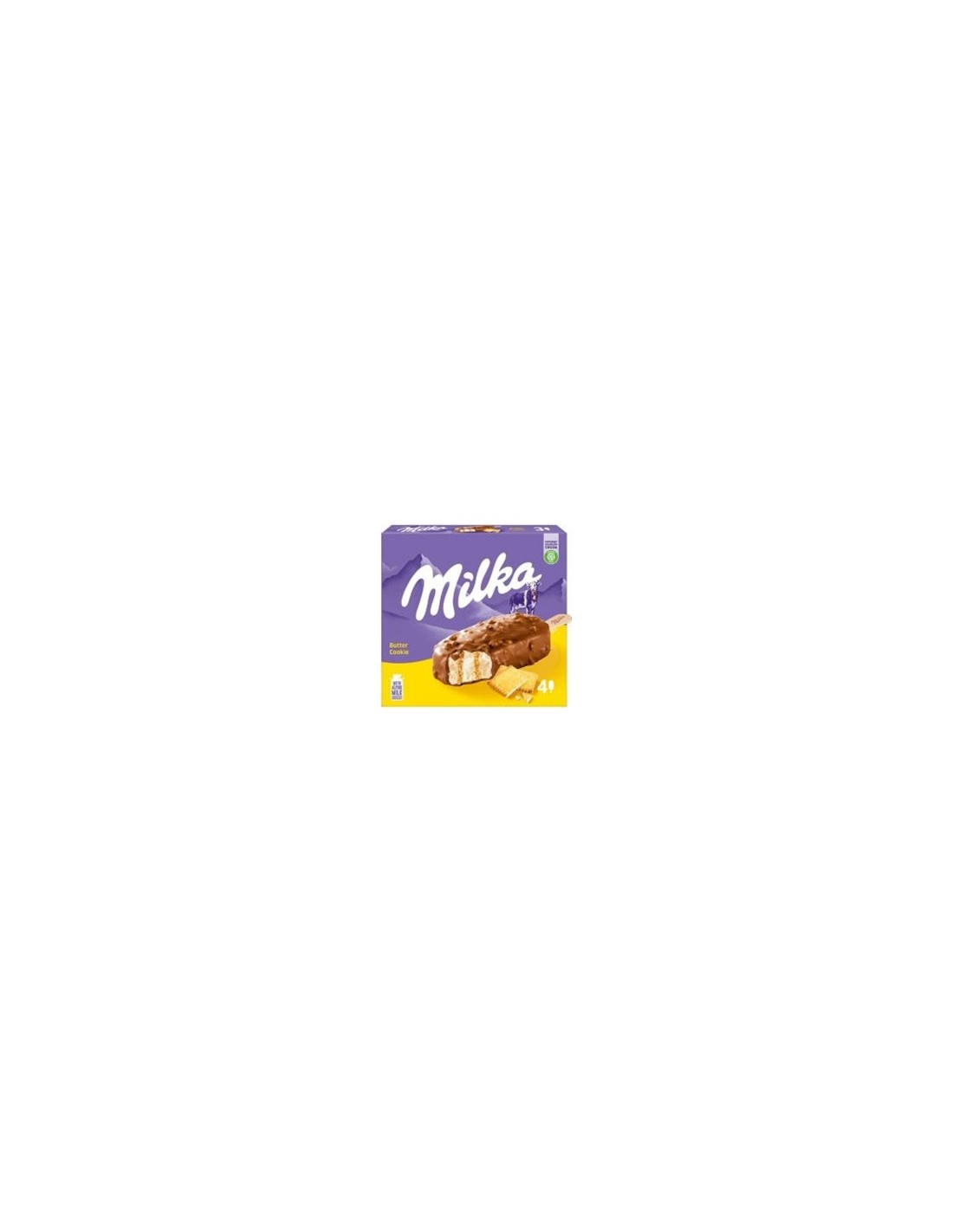 Milka Butter Cookies Stick Ice Cream 4Pk 360ml