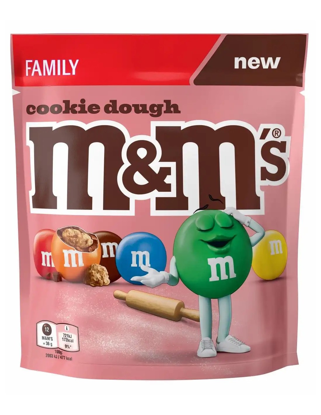 M&M's Cookie Dough Family Bag 367g