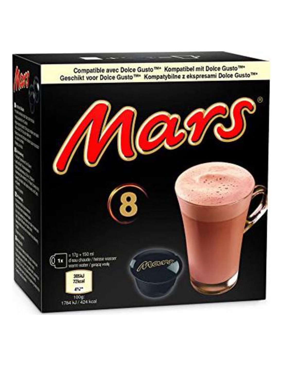 Mars Hot Chocolate Pods 8Pk 136g