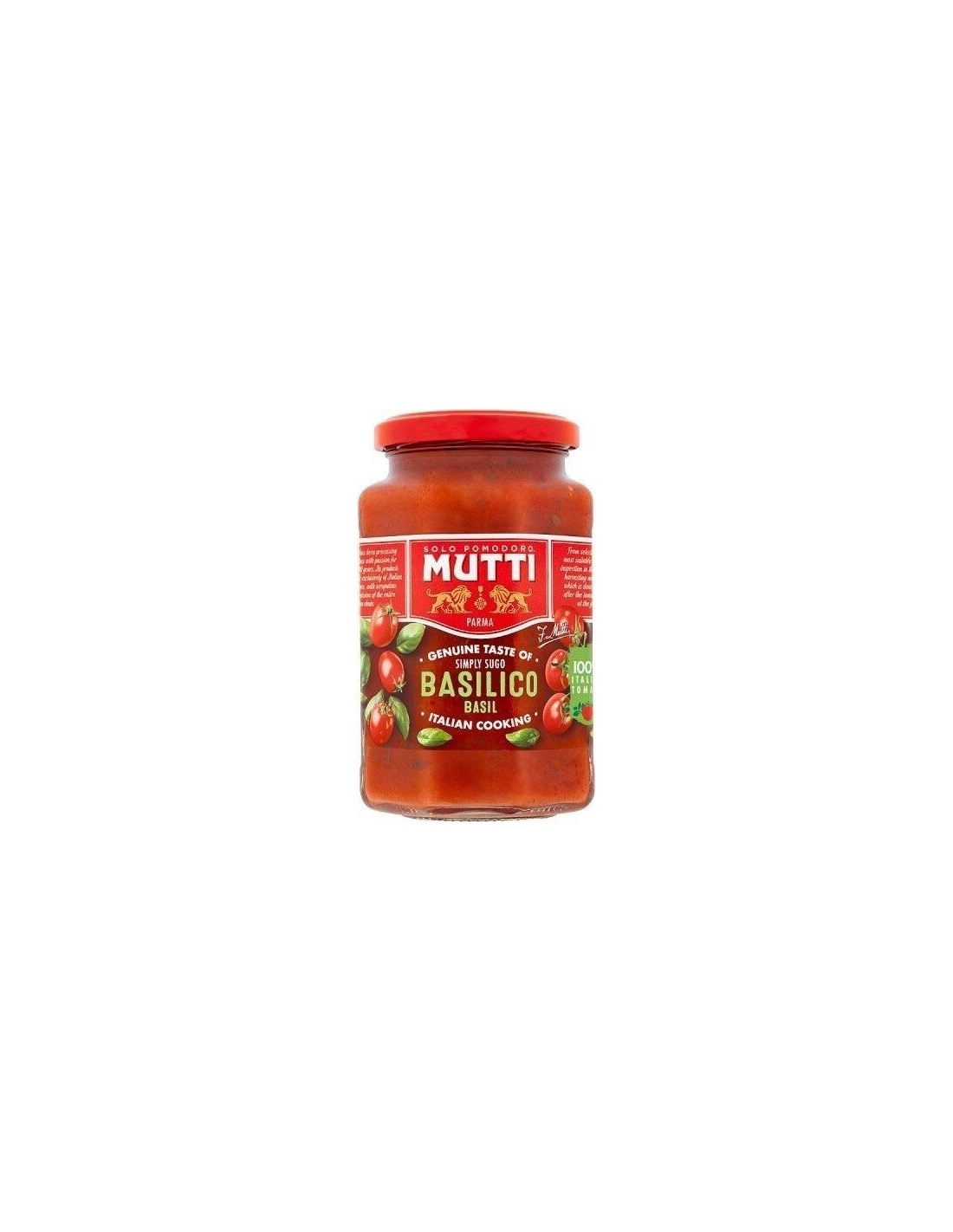 Mutti Pasta Sauce with Basil 400g
