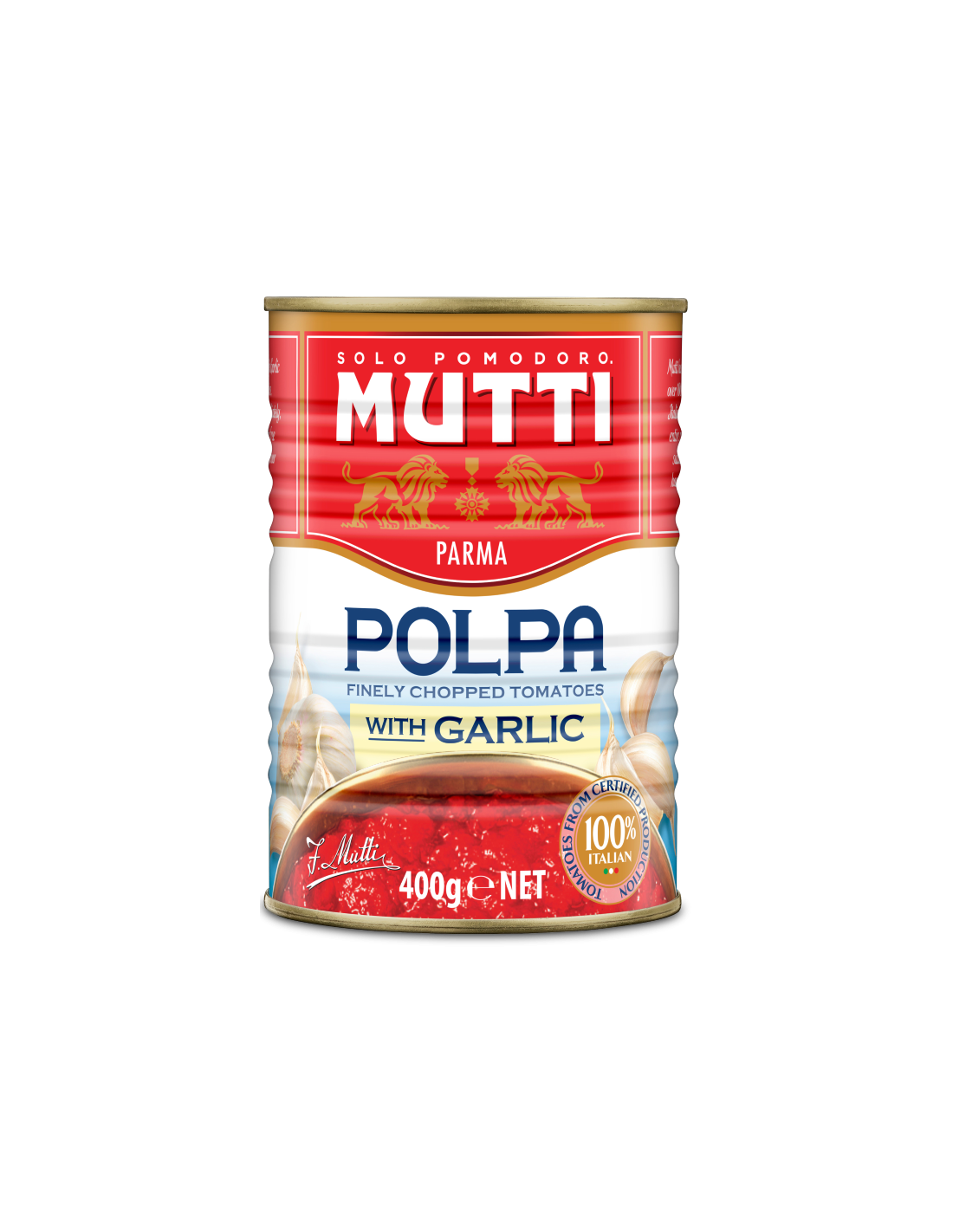 Mutti Chopped Tomatoes with Garlic 400g