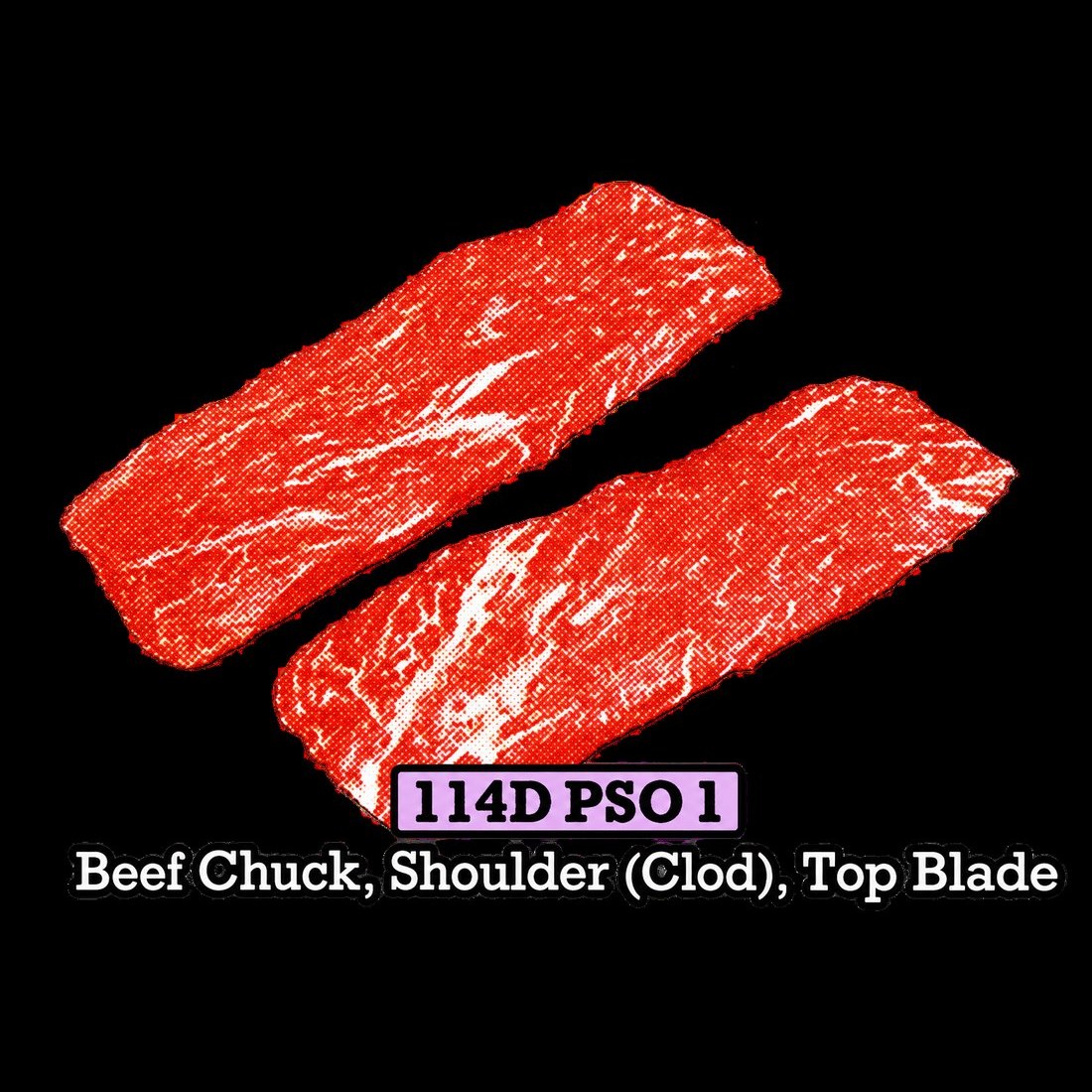 NAMI Beef Chuck, Shoulder (Clod), Top Blade (114D PSO 1)