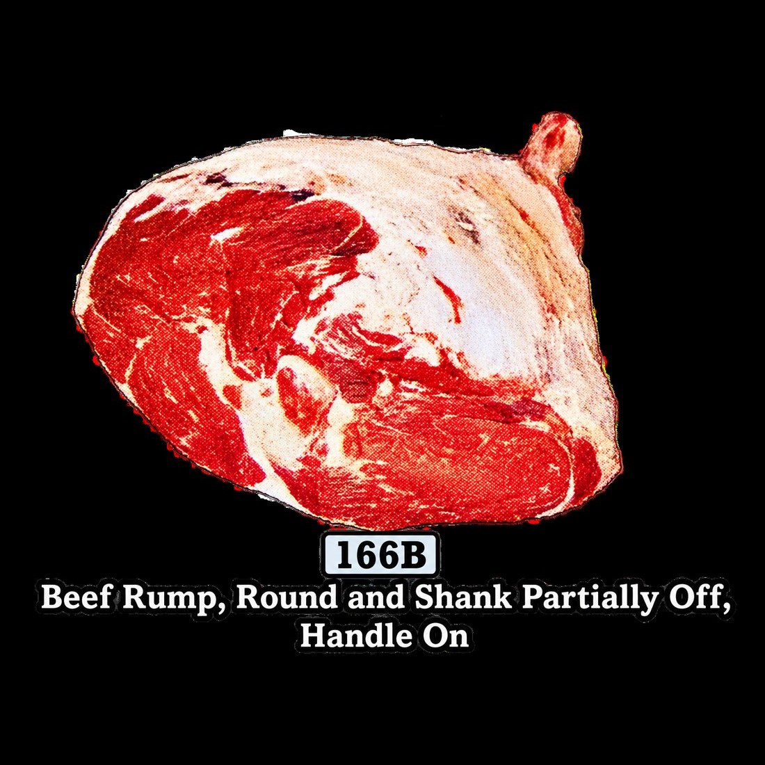 NAMI Beef Rump, Round and Shank Partially Off, Handle On (166B)
