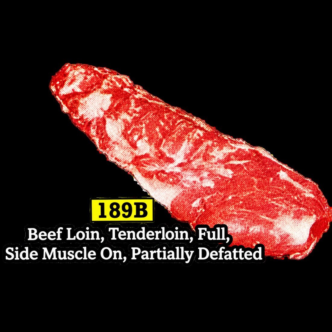 NAMI Beef Loin, Tenderloin, Full, Side Muscle On, Partially Defatted (189B)