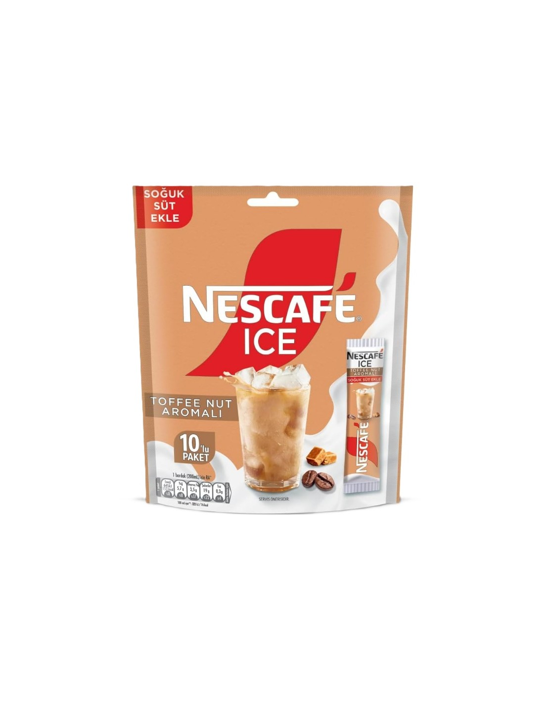 Nescafe 3In1 Ice Toffee Nut 10Pk 105g