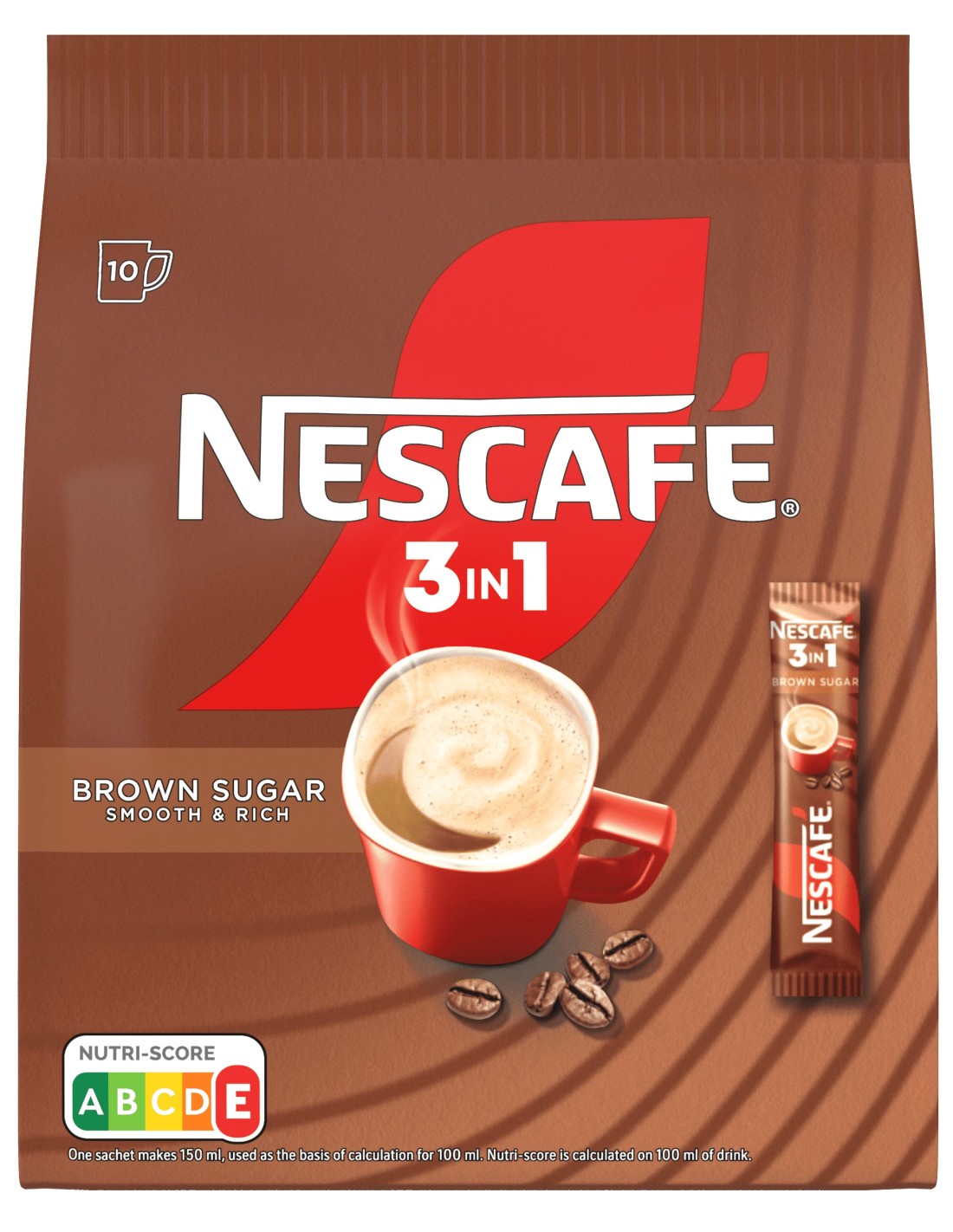 Nescafe 3in1 Brown Sugar 10x16.5g