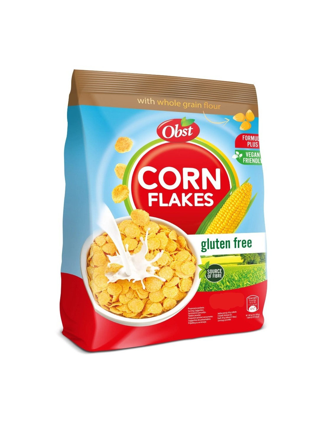 Obst Corn Flakes Gluten Free with Addition of Wholegrain Corn Flour 1kg