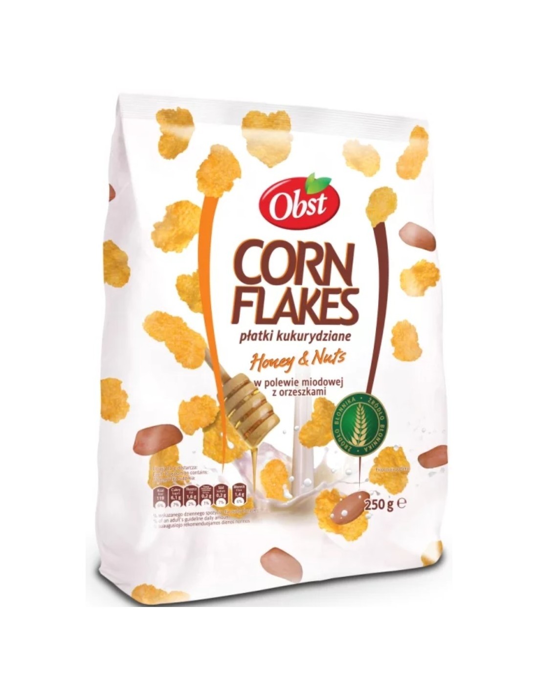 Obst Corn Flakes Honey & Nuts 250g