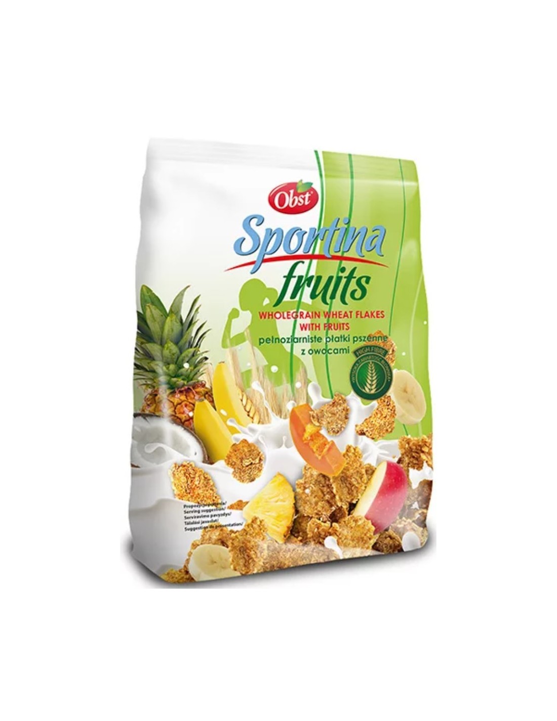 Obst Wheat Flakes With Rice And Fruits "Sportina Fruits" 250g
