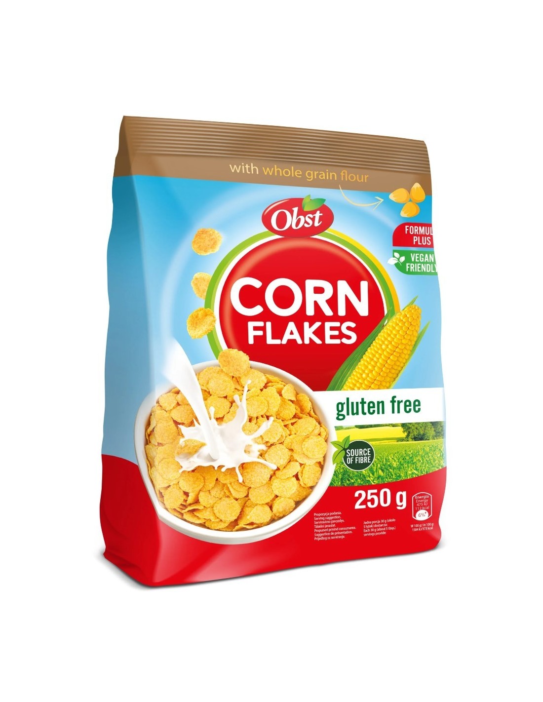 Obst Corn Flakes Gluten Free With Addition Of Wholegrain Corn Flour 250g