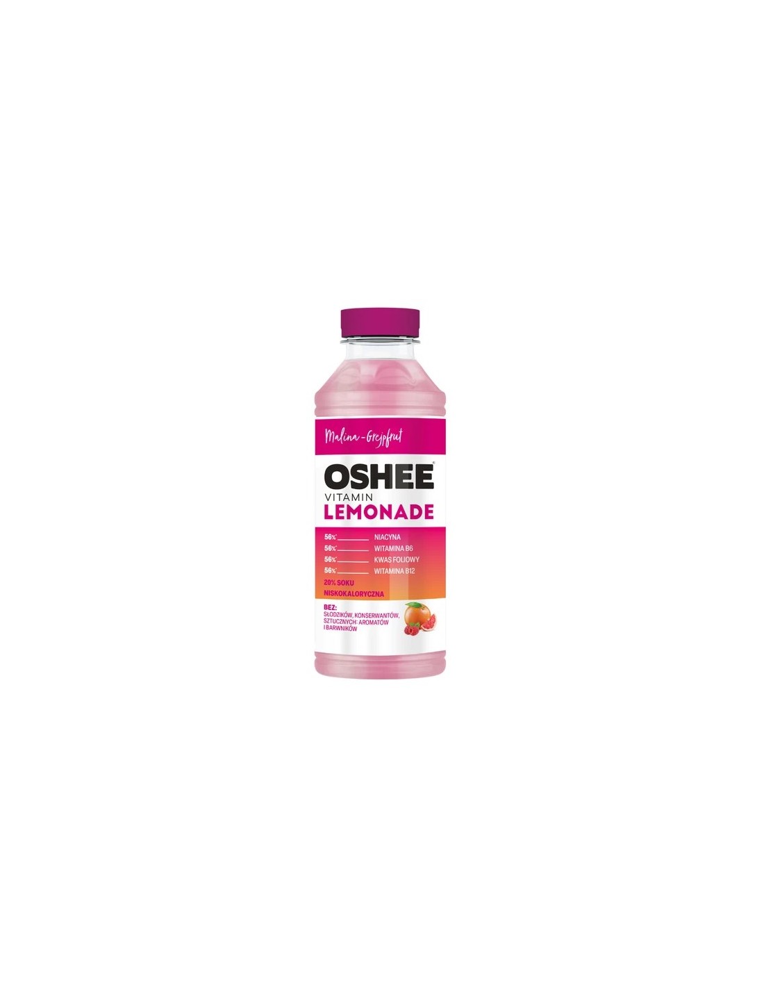 Oshee Vitamin Lemonade Raspberry & Grapefruit 555ml