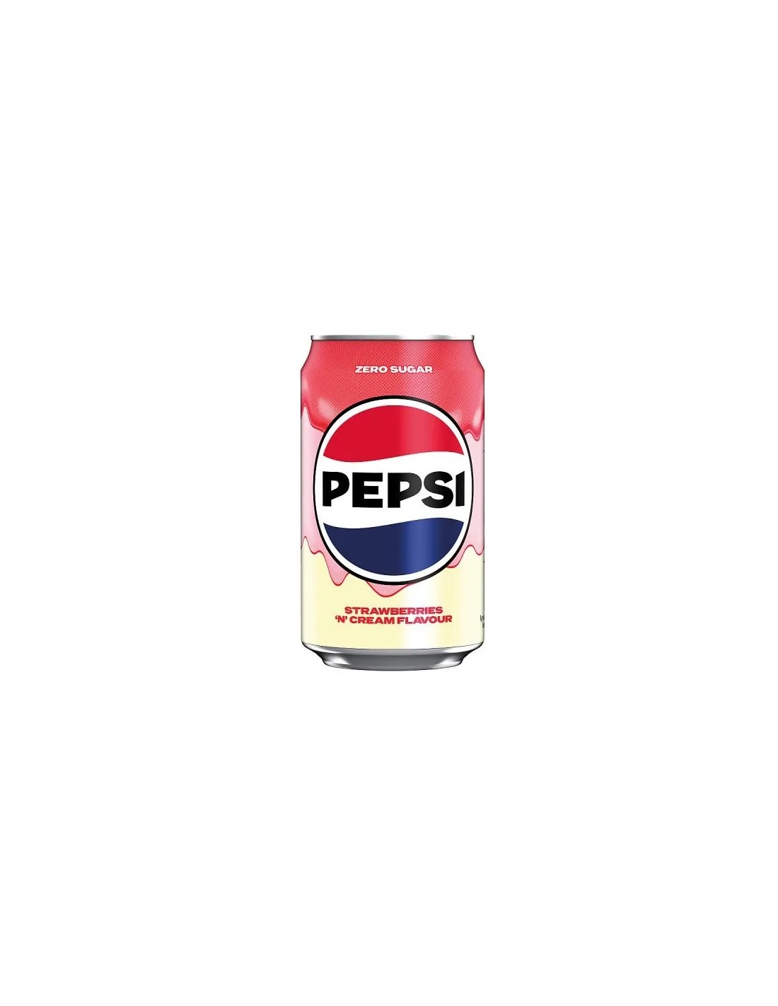 Pepsi Strawberry & Cream Zero Sugar Can 330ml