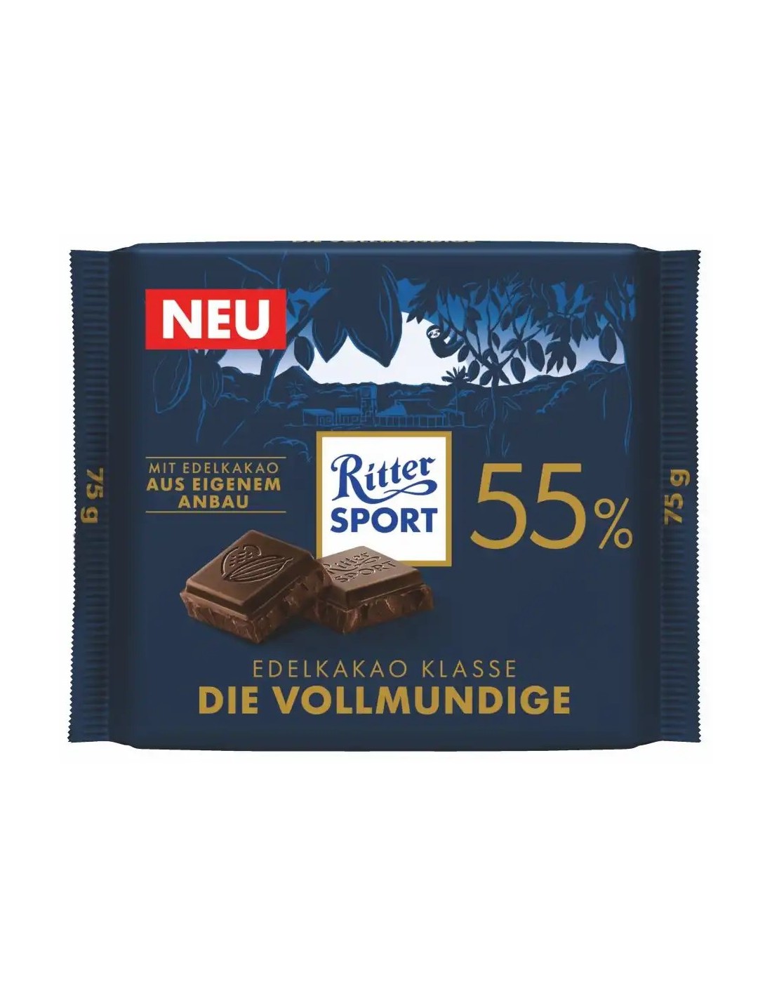 Ritter Sport Fine Cocoa Full-Bodied 55% 75g