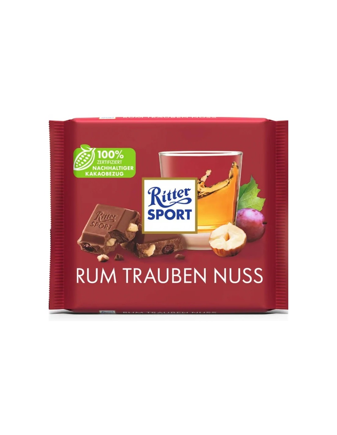 Ritter Sport Rum Raisins Hazelnuts 100g