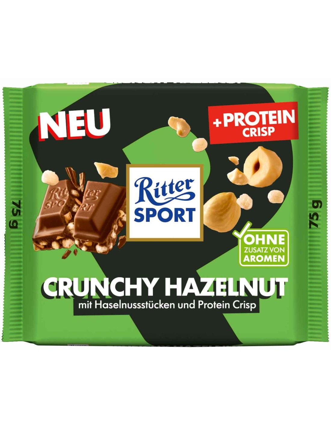 Ritter Sport Crunchy Hazelnut Protein Crisp 75g