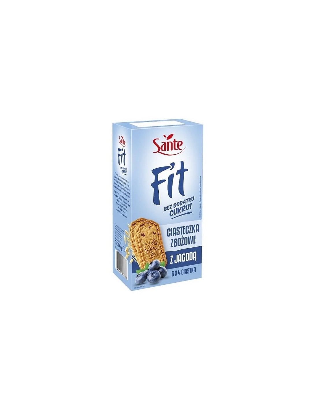 Sante Fit Blueberry Cereal Cookies Without Sugar 300g