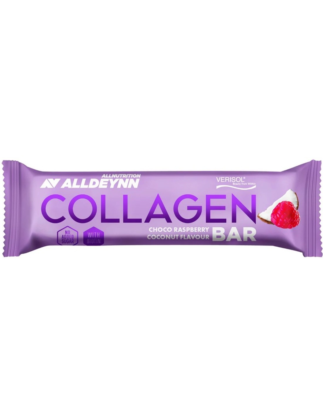 Allnutrition Alldeynn Collagen Bar Choco Raspberry Coconut Flavour 40g