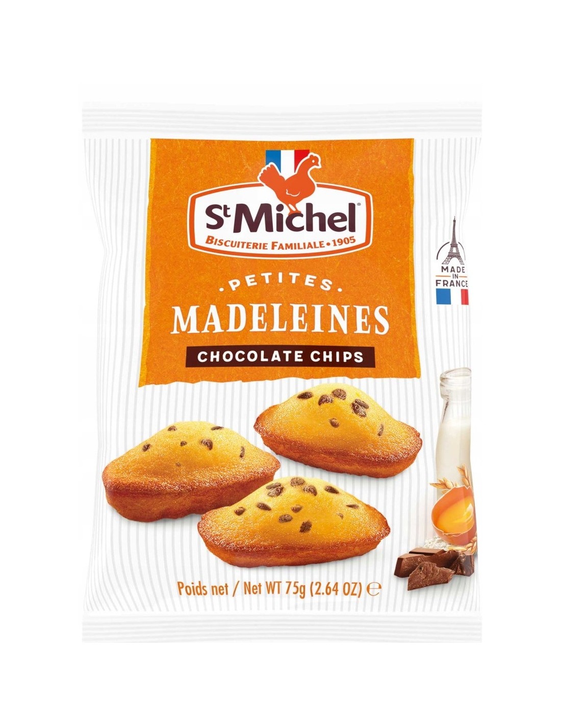 St Michel Mini Madeleines Pépites 75g