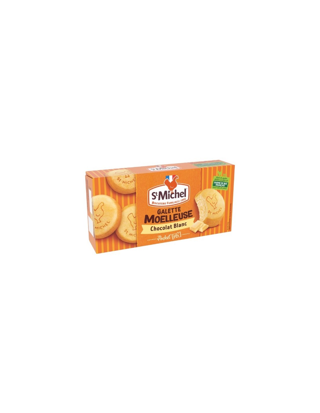 St Michel Gallettes Moellleuse Chocolat Blanc 180g