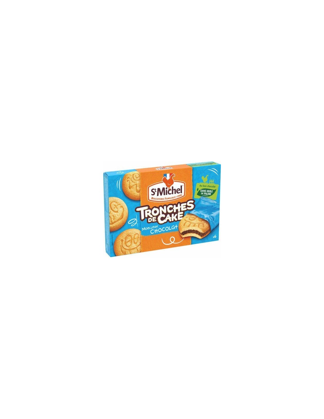 St Michel Tronches de Cake Moelleux Chocolat 175g