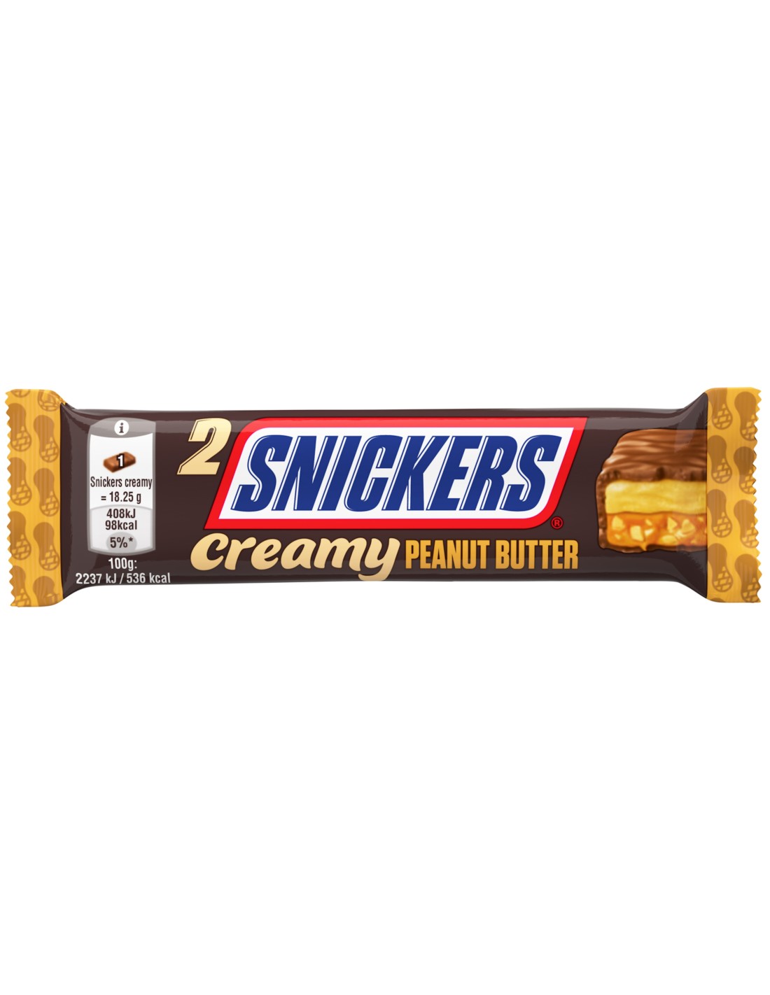 Snickers Duo Creamy Peanut Butter 36.5g