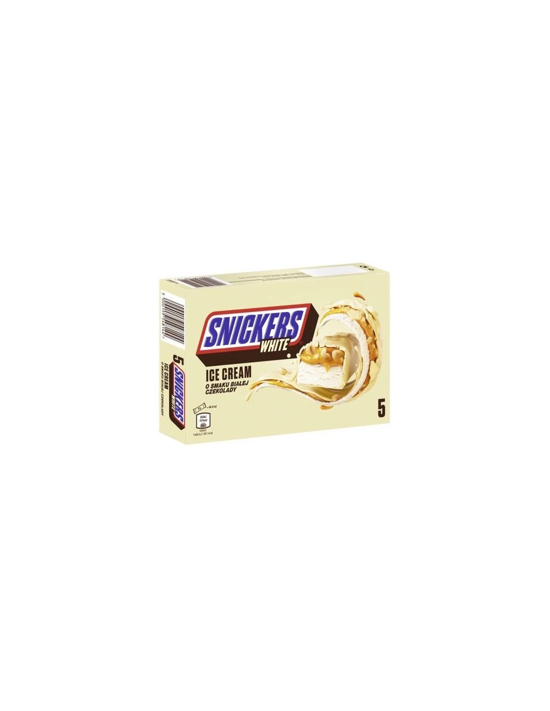 Snickers White Ice Cream 5Pk 223ml