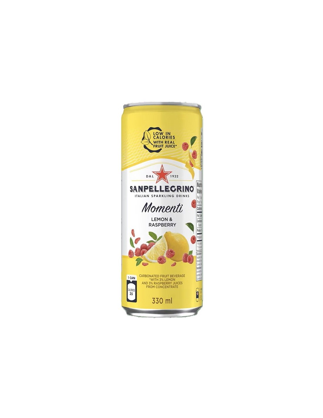 San Pellegrino Momenti Lemon & Raspberry 33cl