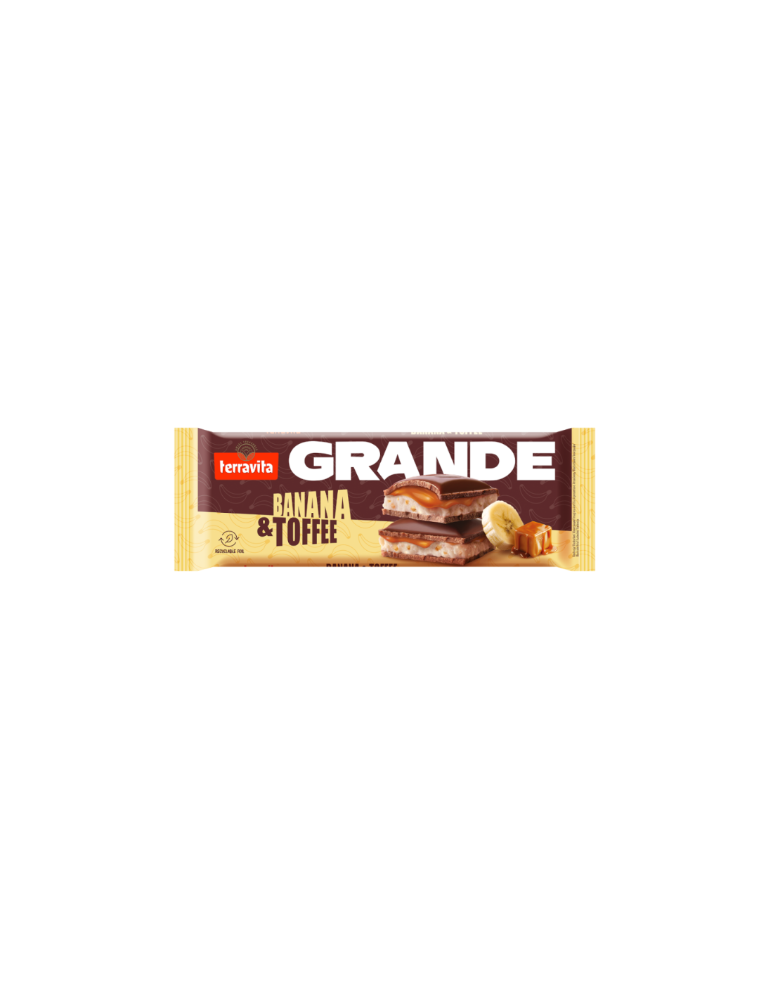 Terravita Milk Chocolate Banana & Toffee 235g
