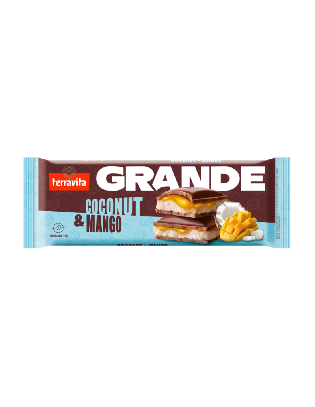 Terravita Milk Chocolate Coconut & Mango 235g