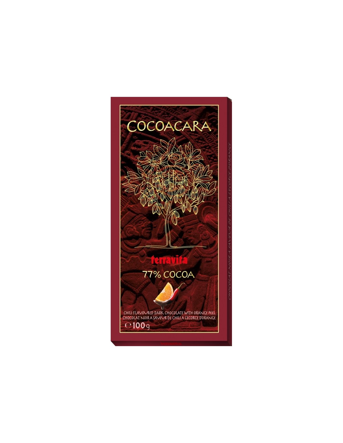 Cocoacara 77% Cocoa Orange and Chili 100g