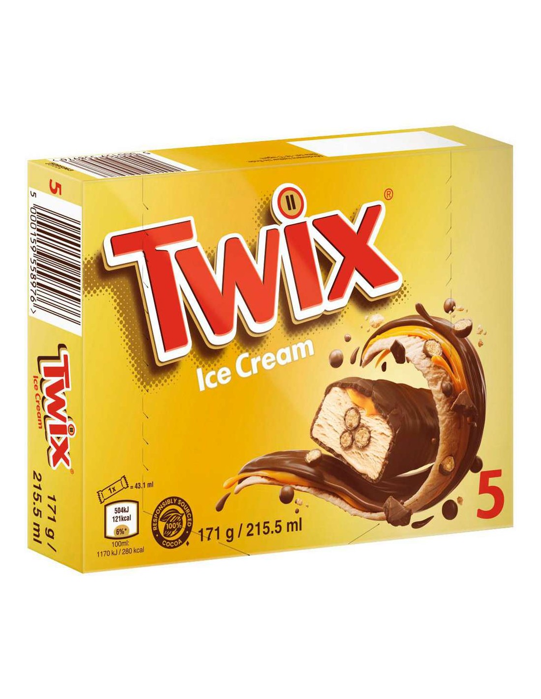 Twix Ice Cream 5Pk 215.50ml