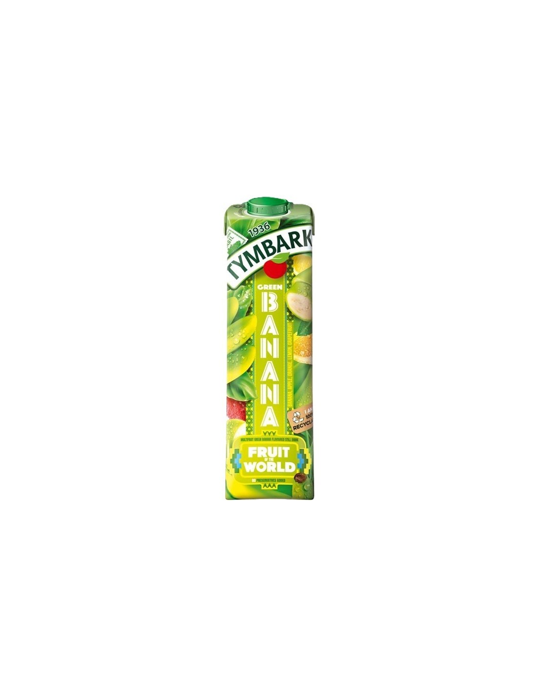 Tymbark Fruit of The World Drink Box Green Banana 1L