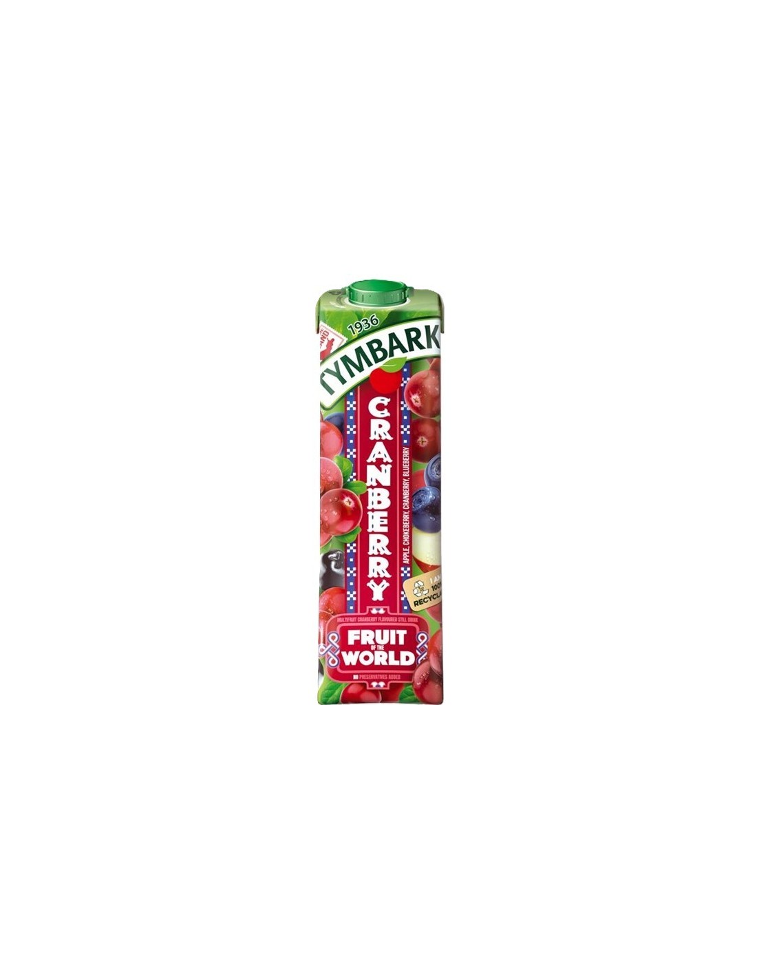 Tymbark Fruit of The World Drink Box Cranberry 1L