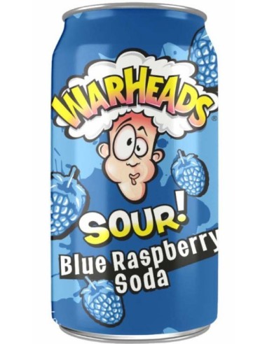 Warheads Blue Raspberry Sour Soda 330ml