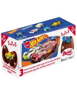 Zaini Egg Hot Wheels 3Pk 60g